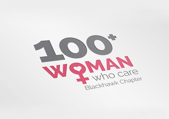 Logo design for 100 Woman Who Care - ex.2