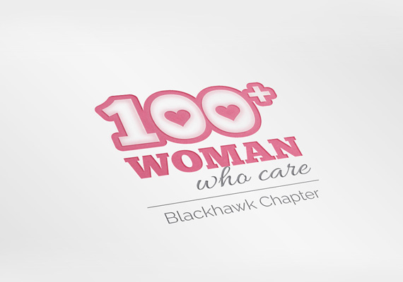 Logo design for 100 Woman Who Care - ex.1