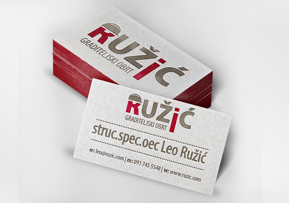 Ružić Bussines Card design.