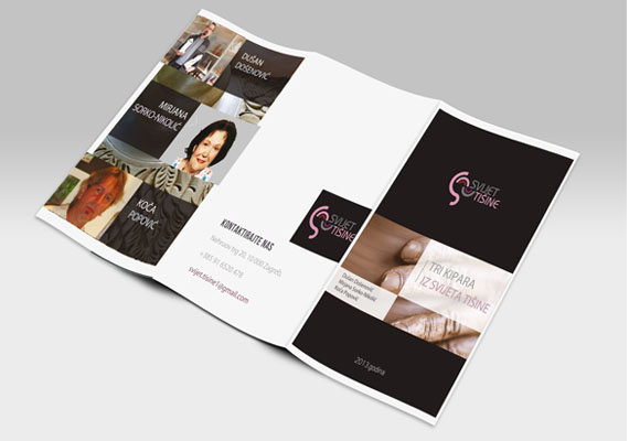 Svijet tišine brochure design.